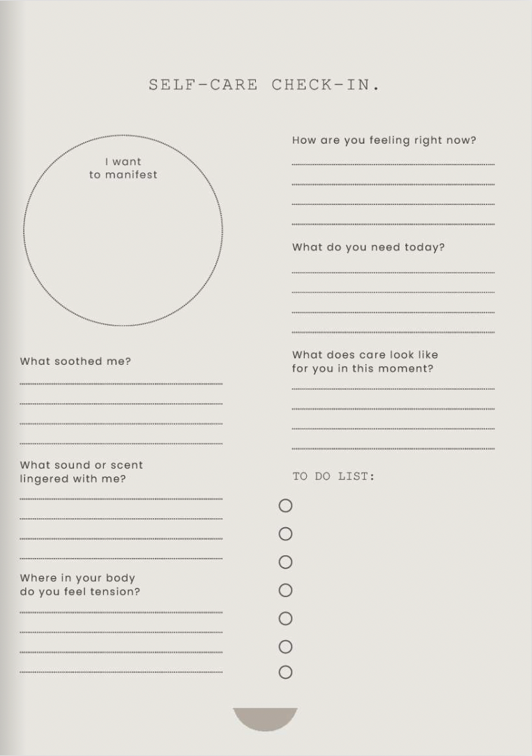 SELF CARE: JOURNAL
