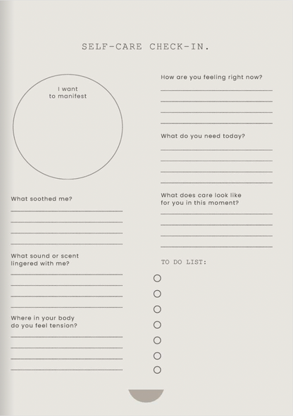 SELF CARE: JOURNAL